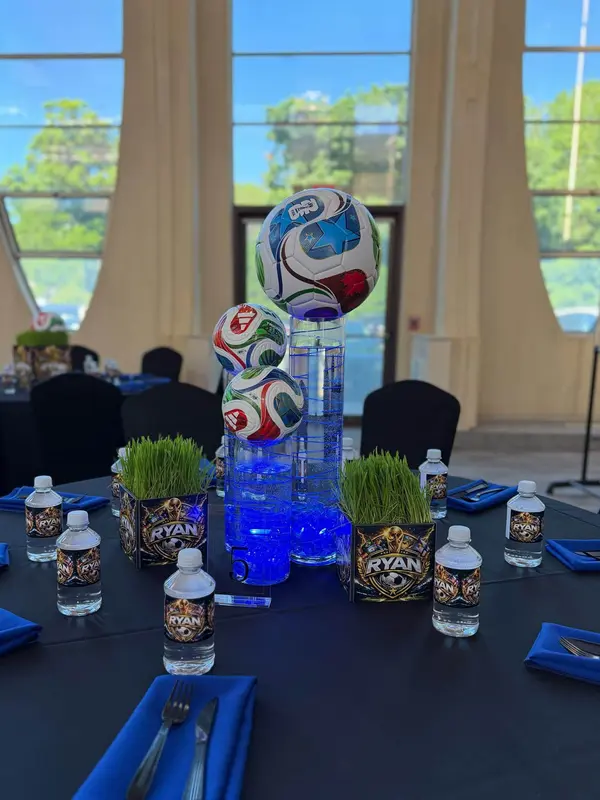 Soccer Ball Wire Wrapped Centerpieces