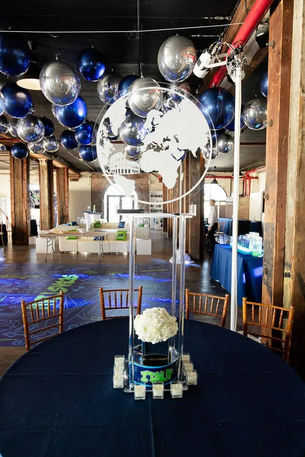 LED Acrylic Globe Centerpiece