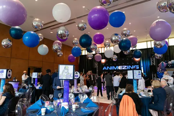 Blue & Purple Balloon Ceiling