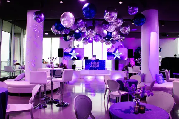 Mixed Metallic Orb Ceiling