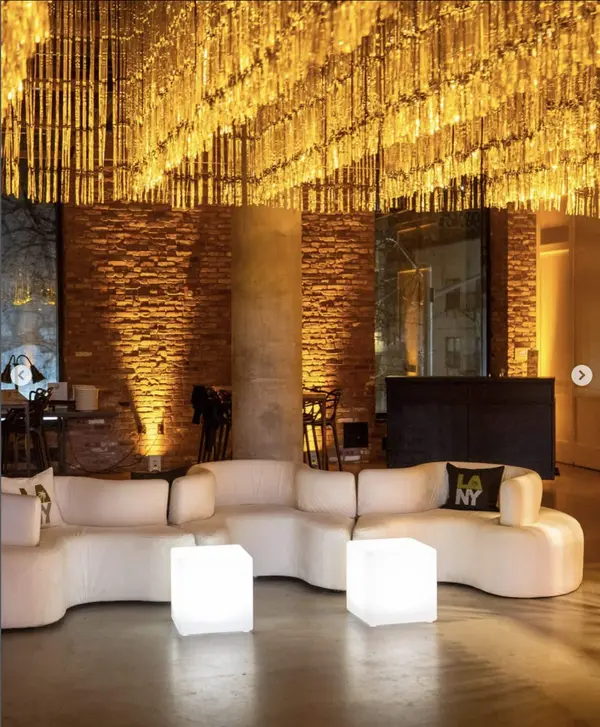Gold Fringe Ceiling