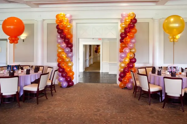 Fall Themed Balloon Columns