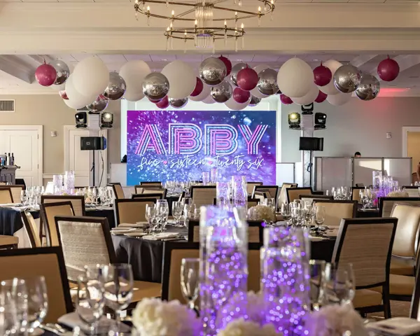 Metallic & White Latex Balloon Ceiling