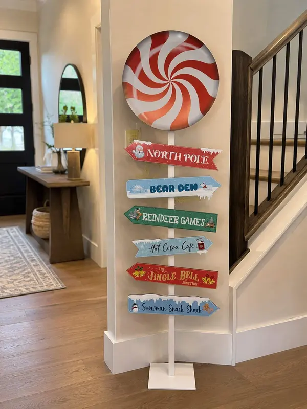 Winter Directional Sign