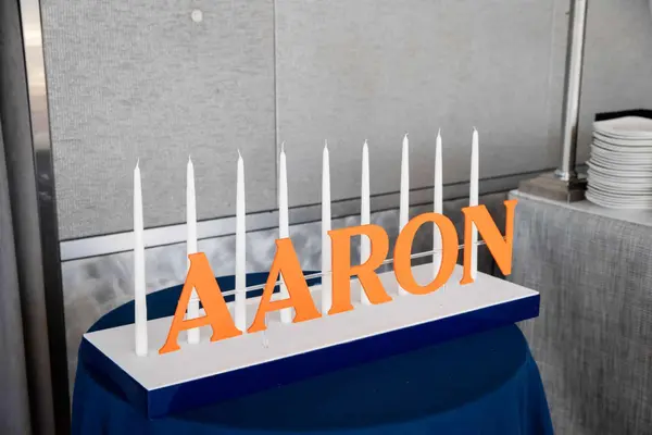 Orange Candle Lighting