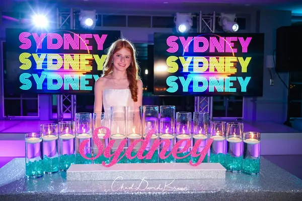 Hot Pink Candle Lighting Display