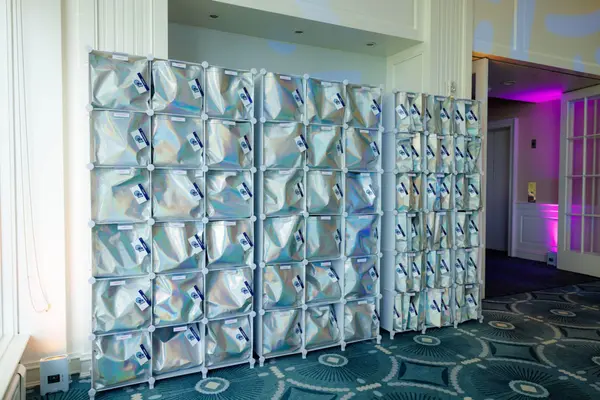Silver Bag & Tag in Cubbies