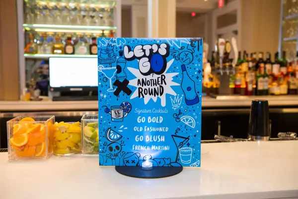Blue Drink Sign