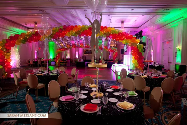 Neon Balloon Canopy Wrap