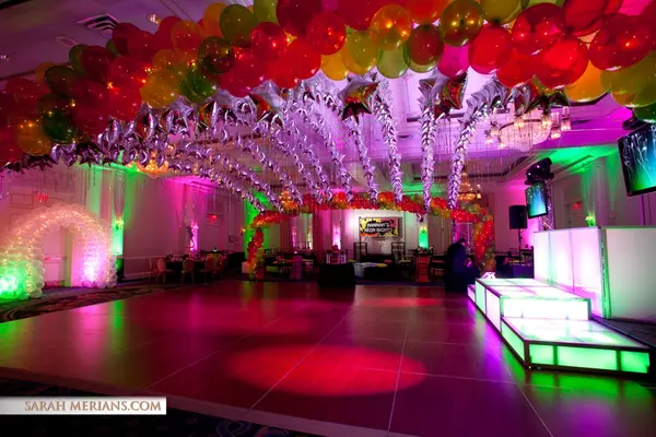 Neon Balloon Canopy Wrap