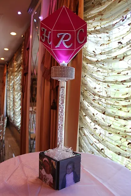 Crystal Themed Centerpiece