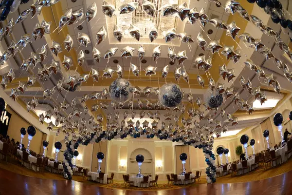 Balloon Canopy Wrap over Dance Floor