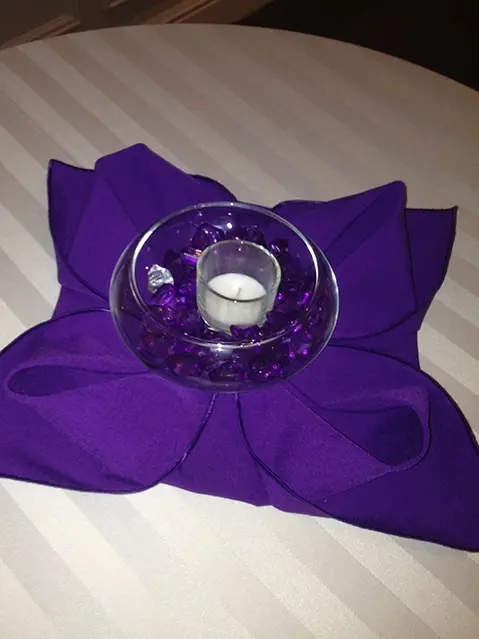 Purple Cocktail Centerpiece