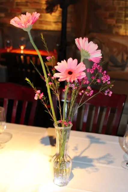 Gerber Daisy Cocktail Centerpiece