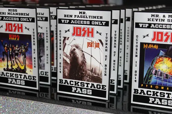 Backstage Pass Place Cards