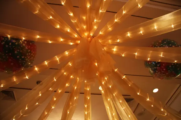 Gold Sparkle Organza