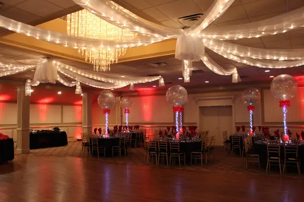 Silver Sparkle Organza Swag