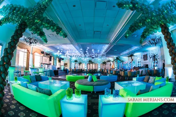 Bubble Balloons over Dance Floor