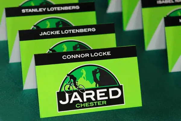Bar Mitzvah Logo Place Cards
