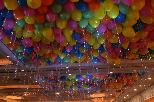 Neon Colored Ceiling Balloons