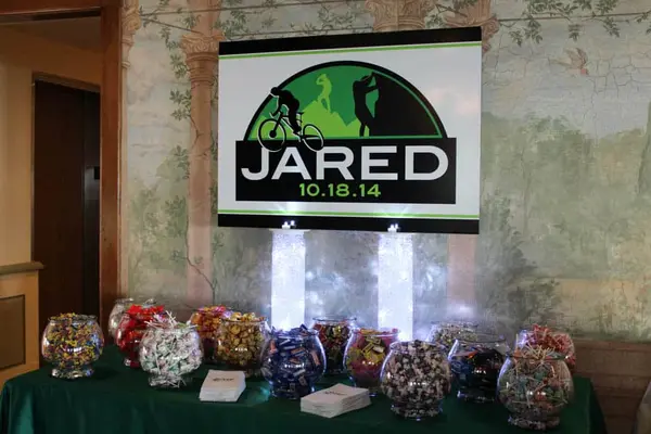 Bar Mitzvah Candy Bar Setup
