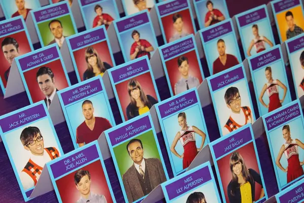 Glee Themed Place Cards