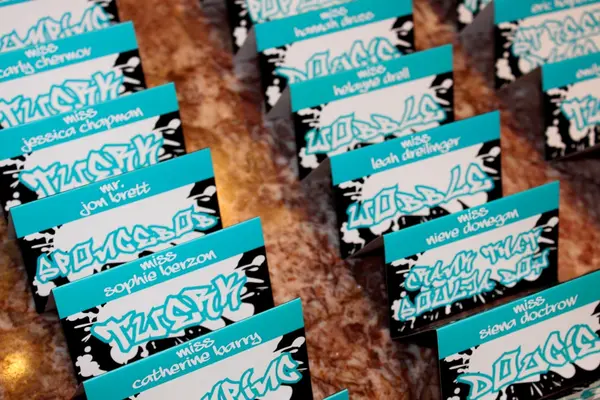 Hip Hop Logo Place Cards
