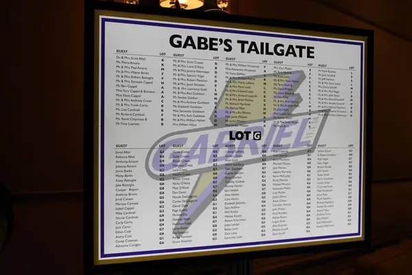 LED Seating Card Board