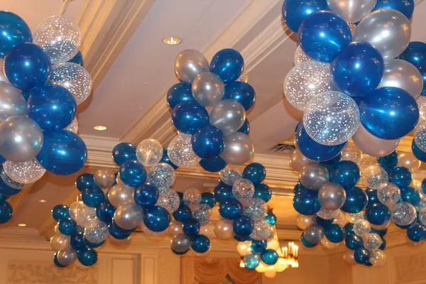 Balloon Clusters over Dance Floor