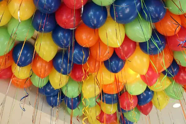 Bright Colored Ceiling Balloons