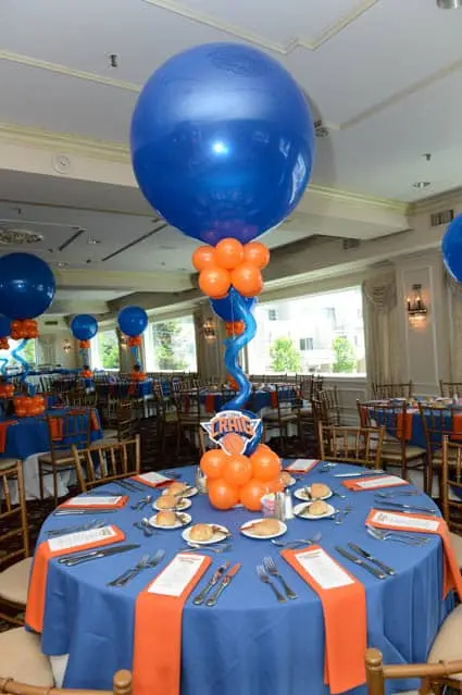 Knicks Balloon Centerpiece