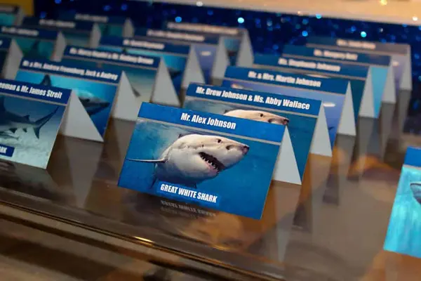 Shark Themed Place Cards