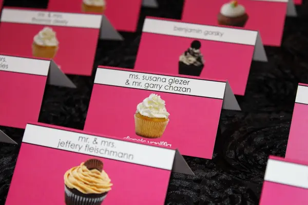 Cupcake Themed Seating Cards