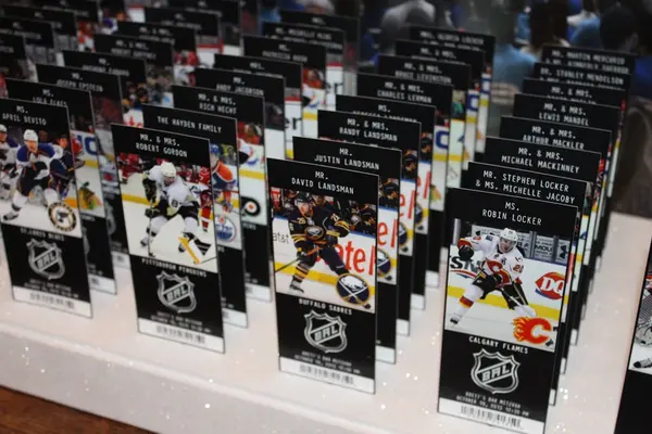Hockey Ticket Place Cards