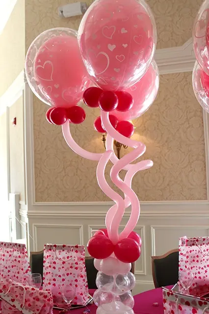 Heart Balloon Centerpiece