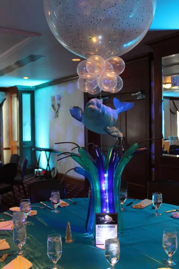 Underwater Balloon Centerpiece