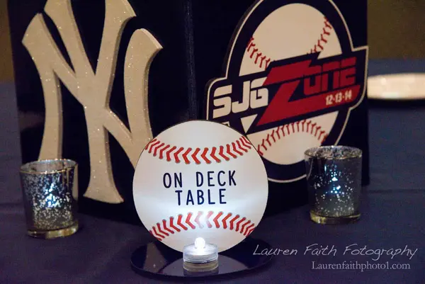 Baseball Table Sign