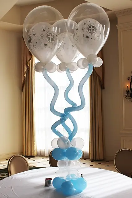 Cross Balloon Centerpiece