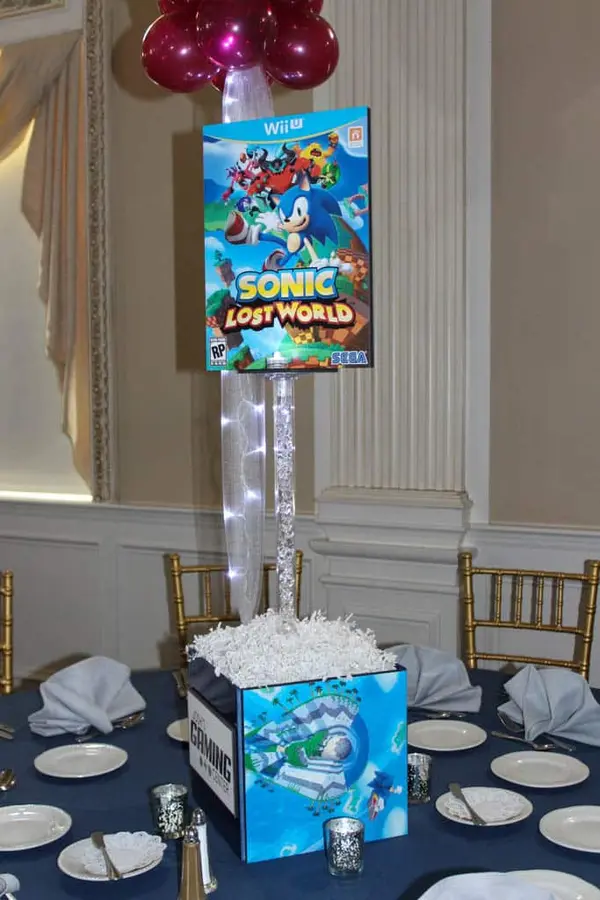 Sonic Themed Centerpiece