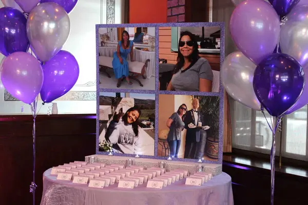 50th Birthday Seating Card Display