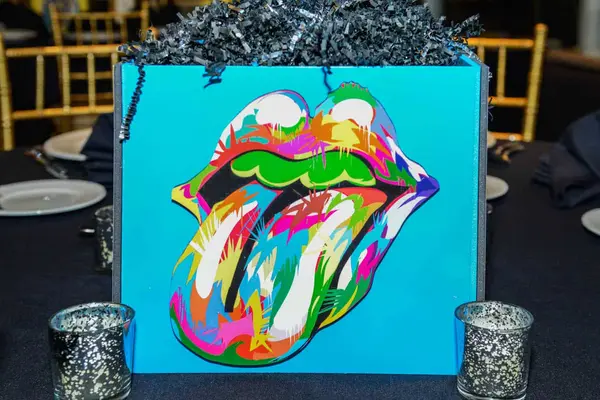 Neon Themed Centerpiece