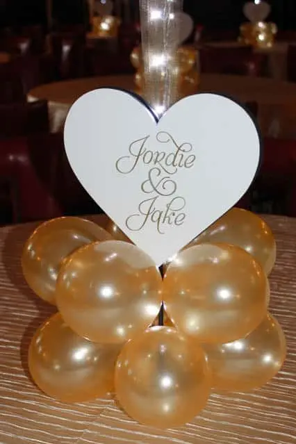 Engagement Balloon Centerpiece