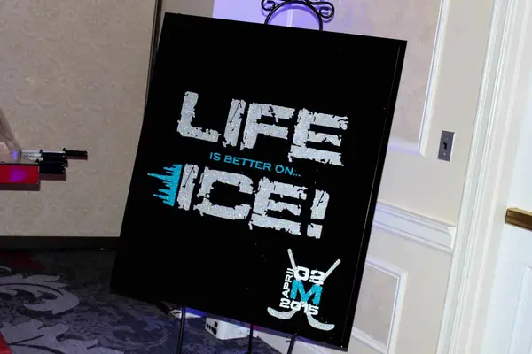 Hockey Logo Sign in Board
