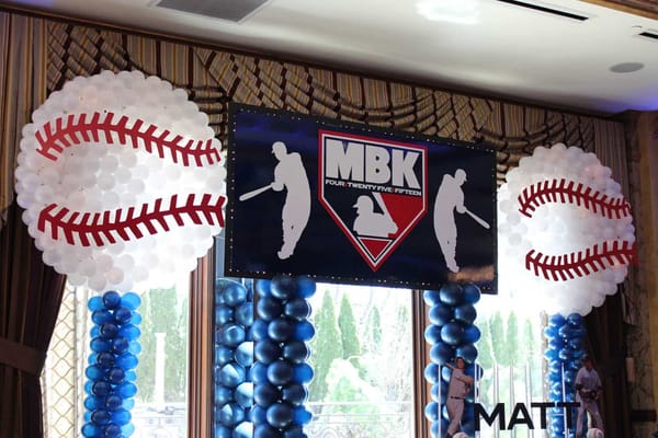 Baseball Themed Backdrop