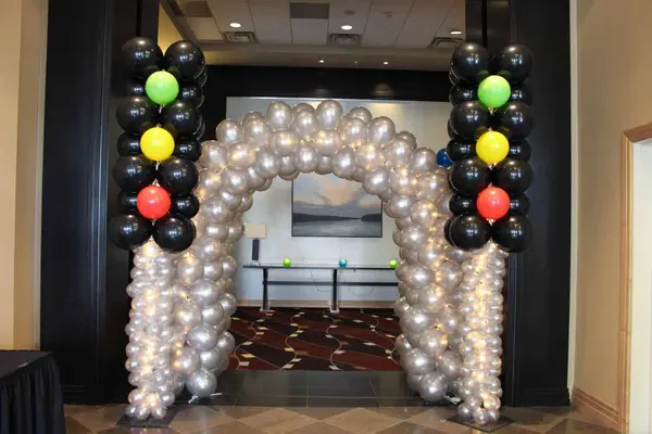 Traffic Light Balloon Arch