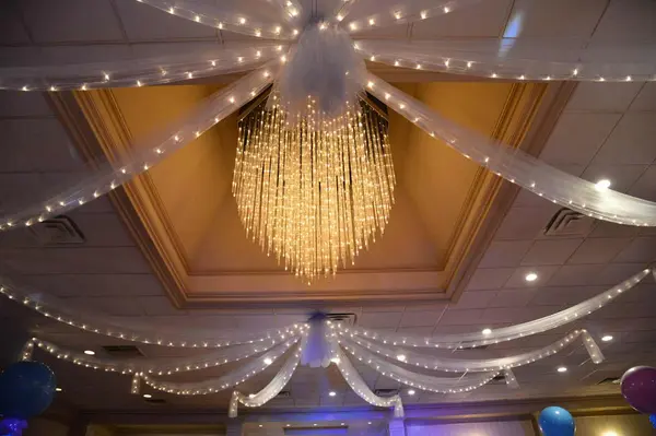 Silver Tulle over Dance Floor