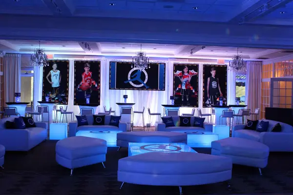 Sneaker Themed Lounge Setup