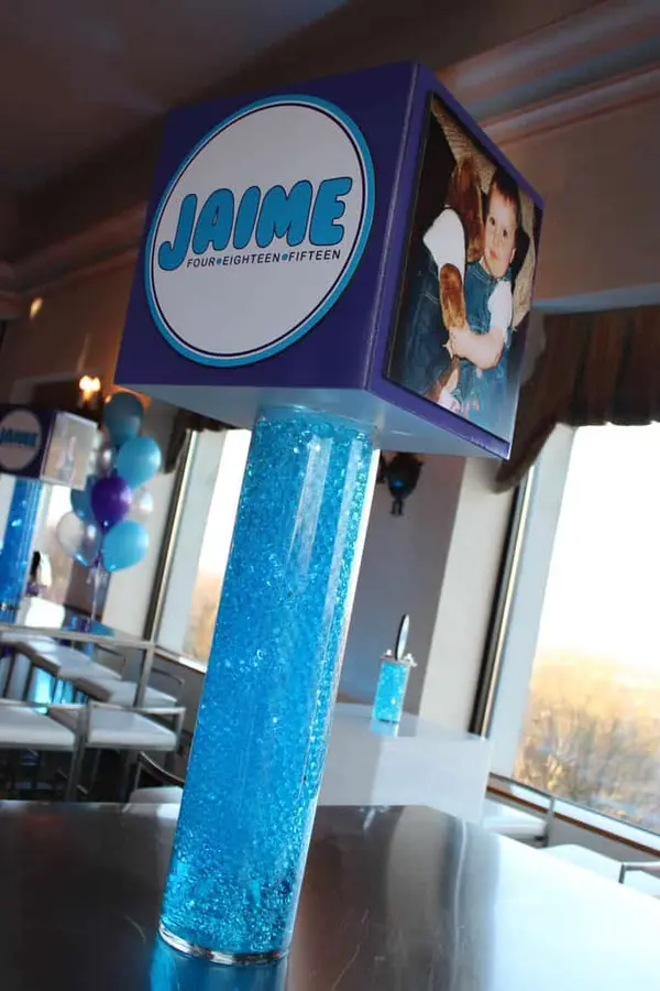 Photo Cube and LED Centerpiece