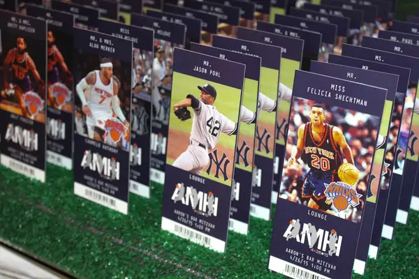 Sports Ticket Place Cards