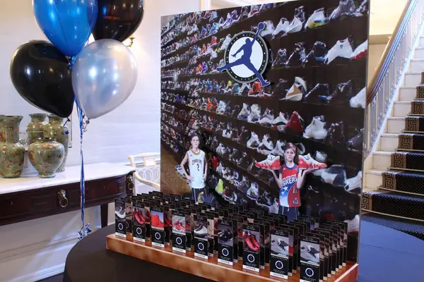 Sneaker Themed Seating Card Display